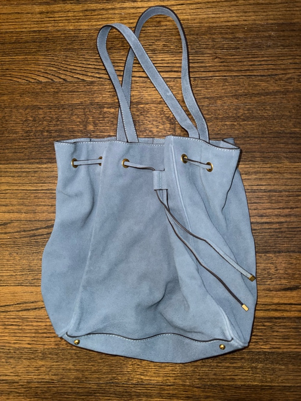 EEUC Rag & Bone large Prospect tote in blue suede - pristine!